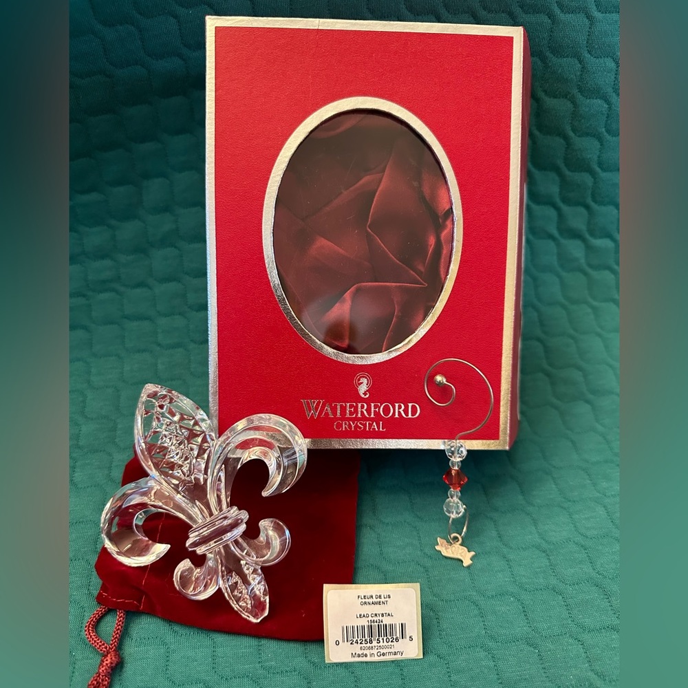 2012 Waterford Crystal Fleur-Di-Lis Ornament